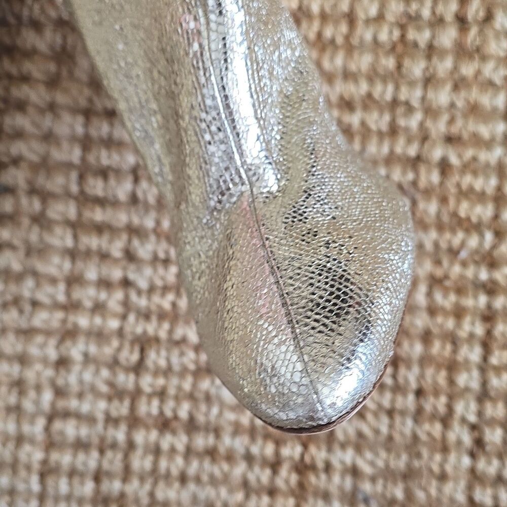 1295$ Brother Vellies Allora Over the Knee Metallic Pointed Toe Boot Size 7 - Picture 8 of 11